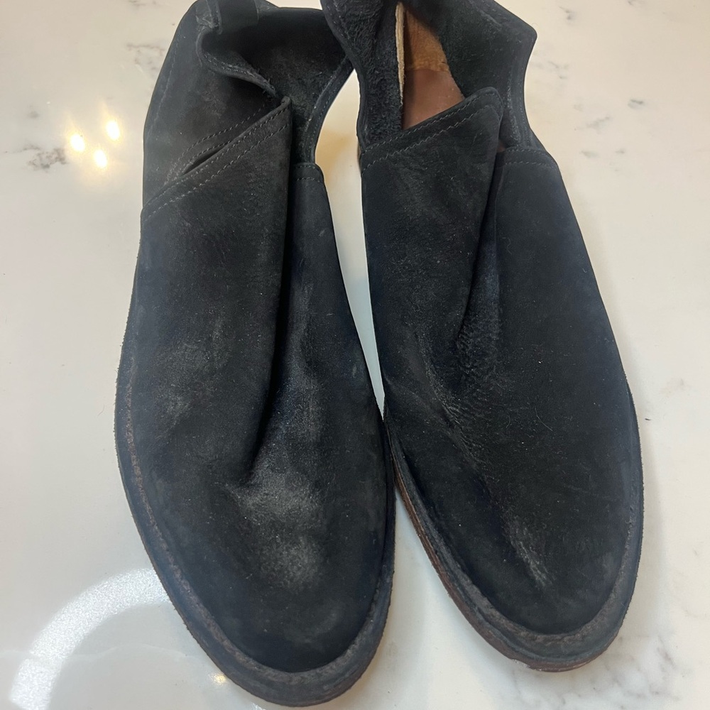 CHARLESTON SHOE CO. Black Heeled Boots